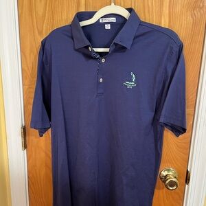 Pinehurst Golf Men's Navy Blue Polo Shirt Peter Millar
